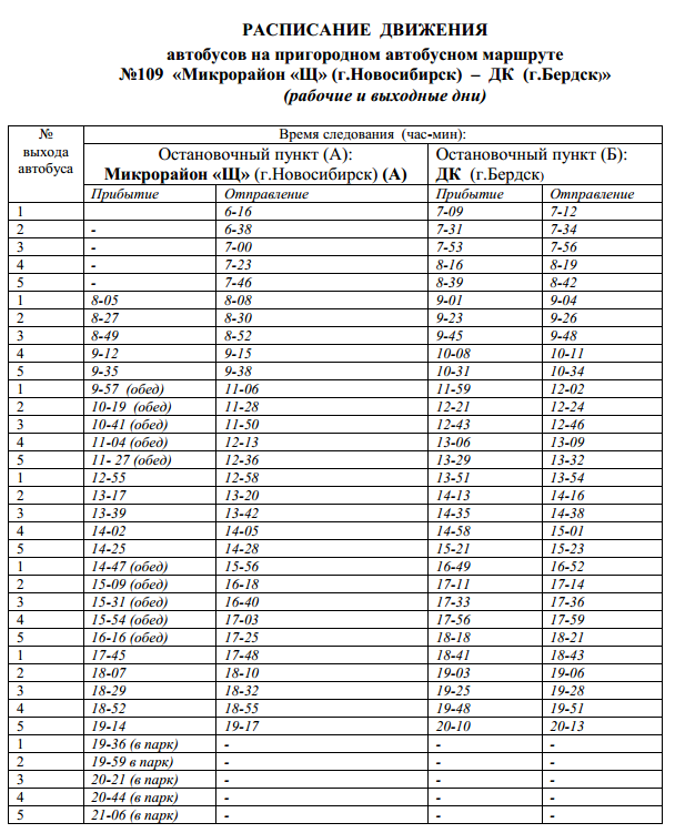 Расписание автобусов. Расписание автобуса 109 Бердск Академгородок. Расписание 109 автобуса Новосибирск.